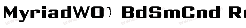 MyriadW01 BdSmCnd Re字体转换